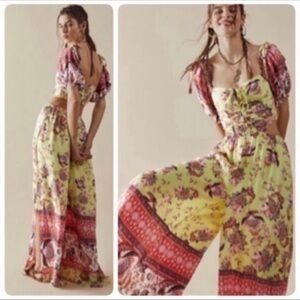Free People BALI CITRUS SKIES ONE PIECE JUMPSUIT NWT